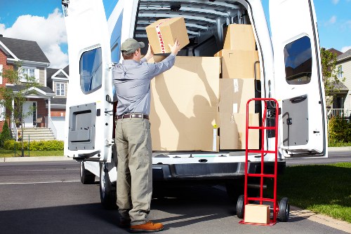 Low-carbon delivery van used for local storage collections and deliveries