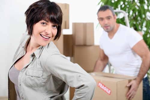 Professional movers handling a Bedfordpark flat relocation