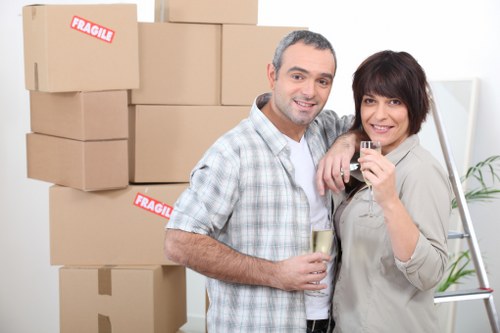 Business inventory stored using mobile self storage in Bedfordpark